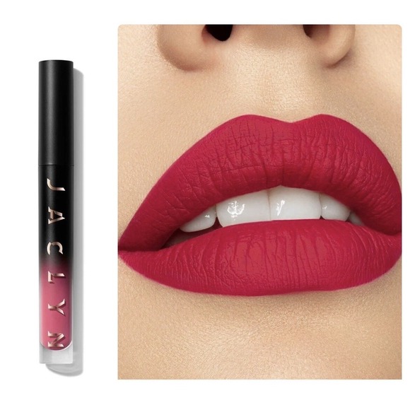 Jaclyn Cosmetics Poutsspoken Liquid Lipstick In Control Red Matte Makeup - Picture 1 of 6